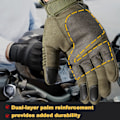 Pikkukuva 3 / 5: Kosketusnäytölliset kokosormihanskat moottoripyöräilyyn, pyöräilyyn, moottoripyörille, mönkijöille, pyöräilyyn, retkeilyyn, kiipeilyyn, patikointiin, työhön ja ulkoiluun L
