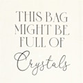 Miniatyrbild 2 av 2: Something Different Full Of Crystals Bomull Tote Bag One Size Svart/Vit One Size