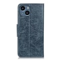 Miniatyrbillede 3 af 5: iPhone 14 Etui Crazy Horse Læder Blå