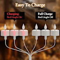 Miniatyrbild 2 av 5: 12 Pcs Rechargeable Flameless LED Tea Lights with Remote Control and Timer for Home Decoration