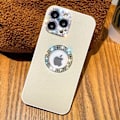 Pikkukuva 2 / 2: Heyone Tyylikäs iPhone 11 Pro Max -kuori nahkaa, kimaltava bling-strassi timantti söpö suojakuori ohut tyttömäinen glitter - 6,5 tuumaa (valkoinen)