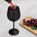 Miniatyrbillede 4 af 5: Sæt med rødvinsglas, vinglas i rustfrit stål, champagneglas
