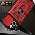 Pikkukuva 2 / 5: iPhone 14 Kuori Armor Hybrid Ring CamShield Punainen