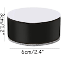 Miniatyrbilde 2 av 5: Møbelben, 4 stk møbelstøtteben, selvklebende møbelrisere for tung bruk, for sofa, skap, kontor (L60 x H30 mm, svart)