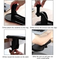 Miniatyrbilde 4 av 5: Ergonomisk Armstøtte for Skrivebord, Håndleddsstøtte for Tastatur, Musematte, Minneskum Håndleddsstøttepute for Datamaskin, Laptop, Arbeid, Gaming (2 stk)