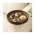 Miniatyrbilde 5 av 5: Sofa Brettbord Tre Sammenleggbart Sofa Arm Brettbord TV Bord Sidebord Hjem Oppbevaring Dekorasjon