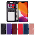 Miniatyrbillede 1 af 5: iPhone 13 Pro Etui Crazy Horse Læder Sort Sort