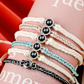 Miniatyrbillede 2 af 3: Tilpasset fotoprojektionsarmbånd personlige fotoarmbånd Jeg elsker dig armbånd 100 sprog justerbar flettet reb armbånd