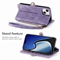 Miniatyrbillede 3 af 5: iPhone 15 Plus Cover Geometri Med Snor Lilla