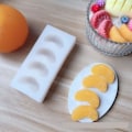 Miniatyrbillede 4 af 5: Lysforme lys stearinlys DIY støbeforme i silikoneform MJ15 orange onblad