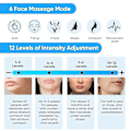 Miniatyrbillede 3 af 5: Dobbelthage Reducer Maskine, Ems Ansigtsløftningsmaskine, Elektrisk V-face Shaping Beauty Belt, Fastgørende Ansigtsmassager