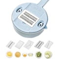 Miniatyrbild 1 av 5: Vegetable Mandoline Slicer, 13-i-1 Grönsaksskärare, Grönsaksslicer, Manuell Grönsaksskärare, Med 4 Utbytbara Blad och Ägguleseparator