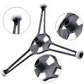 Miniatyrbilde 3 av 5: Universal Mikrobølgeovn Tripod Arm Turntable Støtte Mikrobølgeovn Turntable Triangle Brakett For Mikrobølgeovnen(1 stk, Sølv)