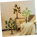Miniatyrbillede 5 af 5: String Bordplade Dekorativ Kunstig Bonsai Træ Mini Dekorativ Bonsai Træ Natlampe Hvid Birk med Lamper USB Natlampe