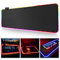 Miniatyrbillede 1 af 5: Gaming Musemåtte med LED-lys - 80x30cm - RGB
