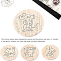 Miniatyrbillede 5 af 5: 100 ark karbonpapir, sort grafitpapir til overførsel af mønstre til træ, papir, lærred og stof (FMY)-Perfekt