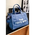 Miniatyrbilde 5 av 5: （blå）Mote Luksus Tote Bag Håndveske Stor Kapasitet Jacquard RetroStudio Tote Bag Utsøkt（30*32*23 CM）
