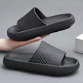 Miniatyrbillede 5 af 5: Cloud Tofflor Herre Flip Flops Strand Sandaler Badeværelse Skridsikre Slides Herre Dame Tofflor Indendørssko Mand Løbesko B-Rød 3.6cm 44-45 (passer 43-44)