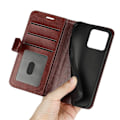 Miniatyrbillede 4 af 5: iPhone 15 Etui Crazy Horse Læder Brun