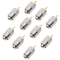 Pikkukuva 1 / 5: 10 kpl Rf-liitin Uhf-urosliitin Rg8 Rg58-kaapeli Lug-antenniliitin Pl259