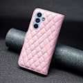 Pikkukuva 5 / 5: Samsung Galaxy A54 5G Kotelo Timantti Nahka Vaalea Ro