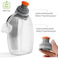 Pikkukuva 5 / 5: Urheilujuomapullo, tiivis juomapullo selkäklipsillä, kannettava juomapullo juoksuun, moottoripyöräilyyn - 250ml