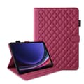 Samsung Galaxy Tab S10 FE+ Nahkakotelo vinoneliökuviolla Röd