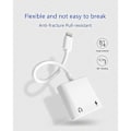 Pikkukuva 3 / 5: [2 in 1] Kuulokeadapteri iPhone 11:lle, Apple Lightning - 3,5 mm:n liitäntään Aux-äänidongle Kuulokkeet Autotarvikkeet Yhteensopiva audio Kuulokeadapteri