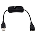 Miniatyrbilde 3 av 5: 2-pakning USB-bryter på/av forlengelseskabel 4-pin datasynkronisering 2.0-kabel 303 vippebryter ledning for LED-stripe harddisk USB-drevet lampehubvifte Arduin