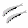 Miniatyrbilde 3 av 5: Boksåpnerflasker, ølflaskeåpner rødvinflaskeåpner multifunksjonsflaskeåpnerverktøy (Dolphin 2stk)