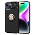 Miniatyrbillede 1 af 5: iPhone 15 Plus Cover Ring Sort/Rosaguld