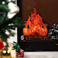 Miniatyrbillede 4 af 5: 3D Kunstig Bål Bål Midtpunkt Dekorativ Kunstig Ild Falsk Pejs Flamme Pap Karton Camping Fest Dekorationer Flamme Fakkel Bål Prop