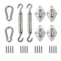 Miniatyrbillede 1 af 5: Solsejl Hardware Kit - Super Heavy Duty - til firkantede og rektangulære solsejl Rektangel Firkant Skygge Sejl Udendørs