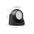 Pikkukuva 3 / 5: Ulkovalaisin liiketunnistimella | 1000 lumenin LED-ulkovalaistus | Paristokäyttöinen johdoton valaistus | 360 asteen kierto ja kallistus