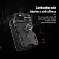 Pikkukuva 5 / 5: iPhone 13 Pro - NILLKIN CamShield Armor Hybrid Ring -kuori - Musta