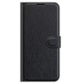 Miniatyrbillede 5 af 5: iPhone 13 Pro - Litchi Læder Etui - Sort