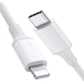 Pikkukuva 2 / 2: 3-pakka 2m Lightning-kaapeli lataus ja tiedonsiirto 2kpl USB-C Valkoinen