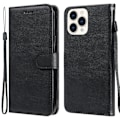 Miniatyrbillede 1 af 5: iPhone 13 Pro Max - Klassisk Solid Læder Etui - Sort