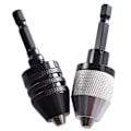 Miniatyrbillede 1 af 5: 2 stk. borepatronadapter, sekskantskaft nøglefri borepatron hurtig skifteadapter konverter boreadapter i 0,3-6,5 mm