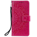 Pikkukuva 2 / 5: Xiaomi Mi 11 - Mandala Nahkakotelo - Vaaleanpunainen Pinkki Ruusu