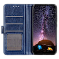 Miniatyrbild 2 av 5: Samsung Galaxy A36 5G/A56 5G Fodral Crazy Horse Läder Blå