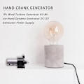Miniatyrbilde 2 av 5: 1 stk vindturbingeneratorsett - hånddynamogenerator DC12V generator strømforsyning
