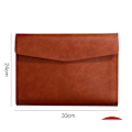 Pikkukuva 5 / 5: (Ruskea) Nahkainen Portfolio Ammattimainen Järjestäjä Nahkainen Sidos Business Card Holder - Portfolio-Kansio Miehille & Naisille