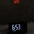Miniatyrbillede 4 af 5: Projektionsvækkeur til soveværelse, projektorur med digitalt LED-termometer og fugtighedsmåler