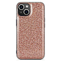 Miniatyrbild 3 av 4: DG.MING iPhone 15 Skal Läder Glitter Guld