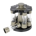 Miniatyrbilde 2 av 5: Roterende krydderhylle, kreativ krydderbeholder for salt, pepper, urter og krydder, sett med flasker for kjøkkenutstyr