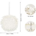 Miniatyrbild 2 av 5: 4 Chenillehanddukar Bollformade Handdukar Korall Fleece Mikrofiber Vattenabsorberande Mjuka Handdukar