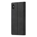 Miniatyrbillede 2 af 5: iPhone X/Xs - LC.IMEEKE Læder Flip Cover - Sort Black Sort
