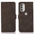 Miniatyrbillede 1 af 5: KHAZNEH Motorola Moto G51 Etui Retro Læder Brun