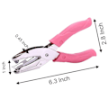 Miniatyrbilde 4 av 4: 1 pakke 6,3 tommer lengde 1/4 tommer diameter hjerteformet hullpunch